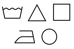 Що означають символи на етикетці чоловічої білизни?