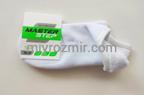 Master Step Sport 0500 РІЗНІ КОЛЬОРИ Однотонні теплі короткі махрові шкарпетки без малюнку фото 3