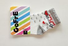 Білі дитячі шкарпетки з малюнком Серденька 301 Gofre