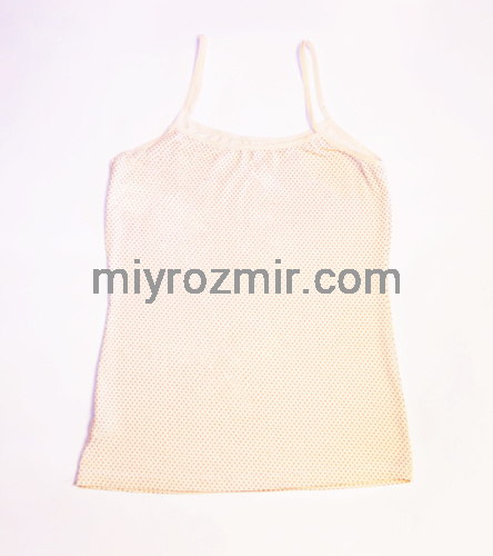 Donella 23500 бежева жіноча майка н а тонких бретелях, що регулюються