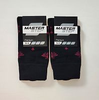 Master Step 723 Чорні чоловічі класичні шкарпетки з малюнком преміумного класу