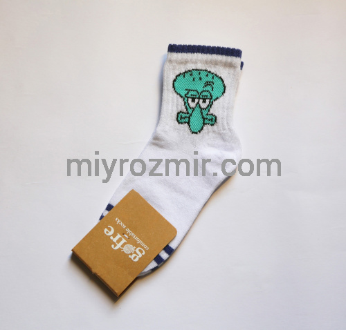 Gofre 307/1 дитячі шкарпетки з Губка Боб і Скідвард фото 2 Gofre 307/1 дитячі шкарпетки з Губка Боб і Скідвард фото 2