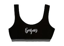 Donella 8971SZ жіночий чорний топ на широких бретелях