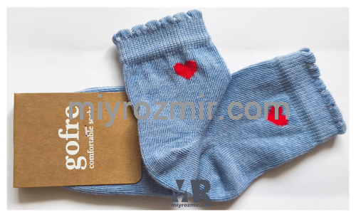 Gofre 315 дитячі шкарпетки з сердечком фото 6 Gofre 315 дитячі шкарпетки з сердечком фото 6