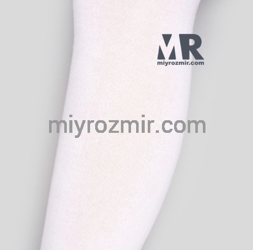 Master Step KidStep 5000 білі однотонні бавовняні дівчачі колготи фото 3