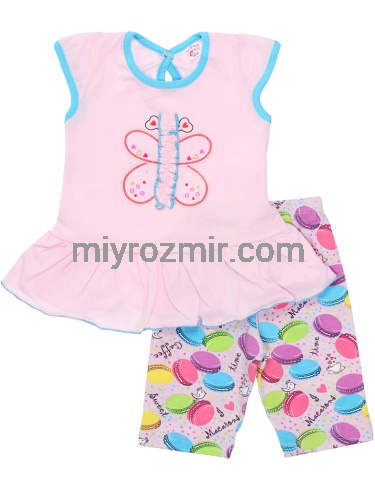 Татошка 081222 яскравий комплект на літо футболка туніка та штани Татошка 081222 яскравий комплект на літо футболка туніка та штани