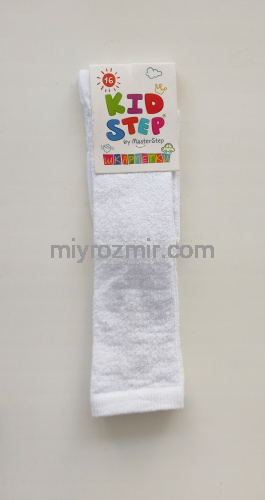 Високі білі дитячі шкарпетки, ажурні гольфи Master Step 892