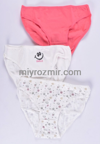 DOMIkids 76500-241 набір 3шт якраві кольорові дівчачі трусики