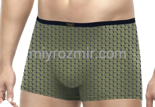 TASO 5795 бавовняно-бамбукові чоловічі труси шорти з вузькою резинкою та геометричним малюнком фото 2 TASO 5795 бавовняно-бамбукові чоловічі труси шорти з вузькою резинкою та геометричним малюнком фото 2