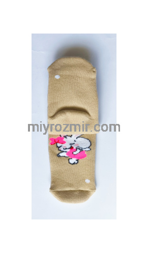Master Step KidStep 4533 бежеві махрові дитячі шкарпетки з зайчиком фото 3 Master Step KidStep 4533 бежеві махрові дитячі шкарпетки з зайчиком фото 3