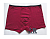 TASO 5795 бавовняно-бамбукові чоловічі труси шорти з вузькою резинкою 3XL Бордо
