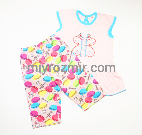 Татошка 081222 яскравий комплект на літо футболка туніка та штани фото 3