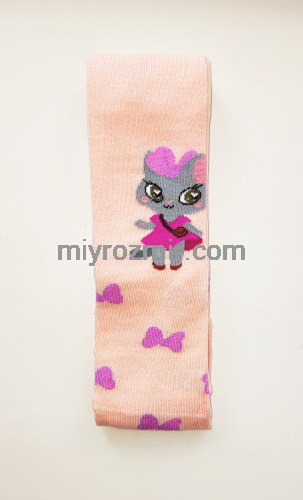 Master Step KidStep 901 демісезонні дитячі колготки з котиком на дівчинку Master Step KidStep 901 демісезонні дитячі колготки з котиком на дівчинку