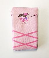 Master Step KidStep 5001 рожеві дівчачі бавовняні колготки з феєю