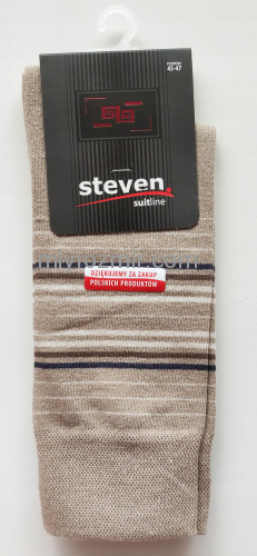 Steven 056/1 Тілесні чоловічі шкарпетки з класичним малюнком