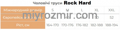 Rock Hard 7001 Чоловічі труси шорти з широкою резинкою фото 6