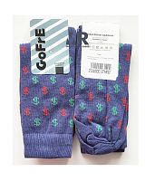 Gofre 105 Джинс чоловічі шкарпетки з прикольним малюнком Долари