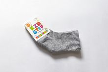 Master Step KidStep 0430 Сірі однотонні дитячі шкарпетки з махровою стопою
